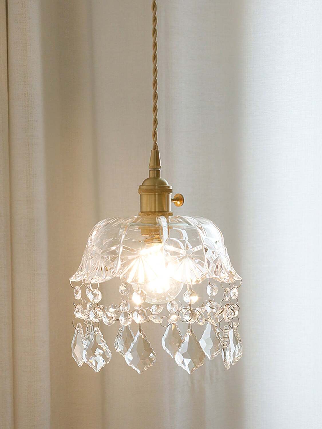 Glass Jewel Pendant Light